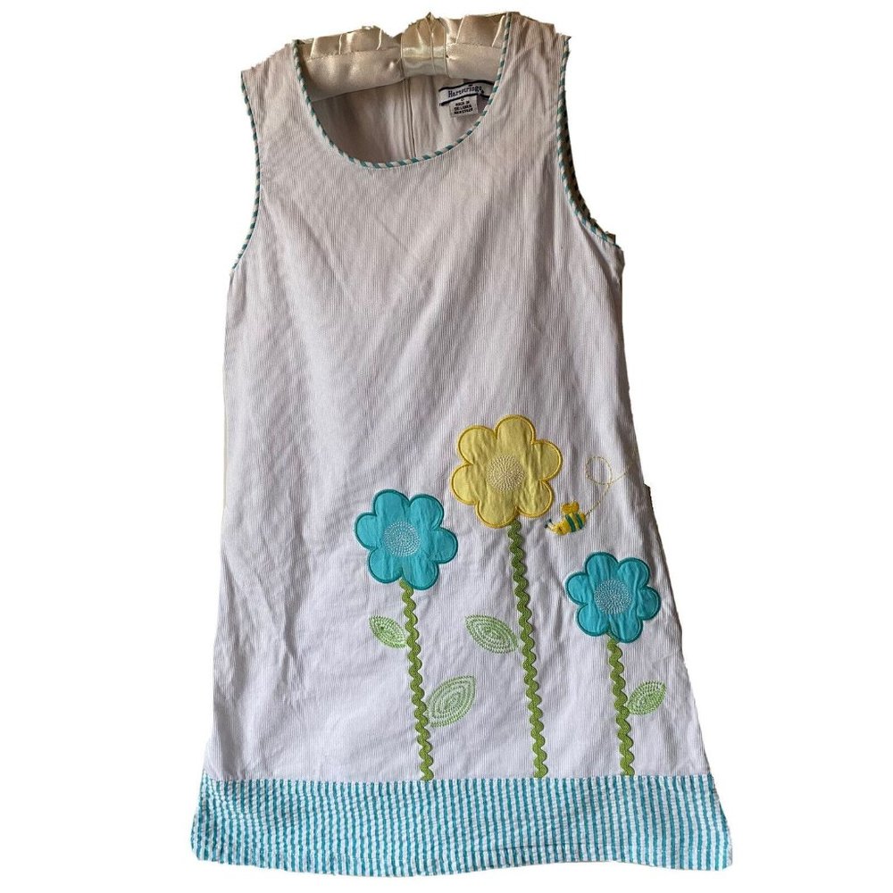 Hartstrings sleeveless flower dress sundress flowers bee Spring Easter Girl 6